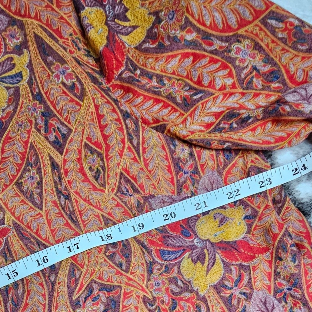 Lucky Brand Multicolor Paisley Top - Picture 5 of 6